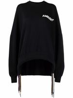 AMBUSH MULTICORD CREWNECK BLACK WHITE A - Noir