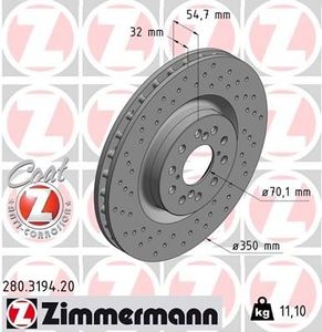 Remschijf COAT Z 280319420