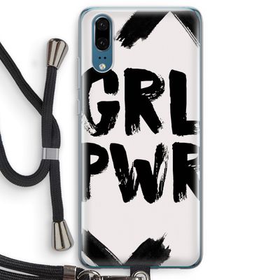 Girl Power #2: Huawei P20 Transparant Hoesje met koord