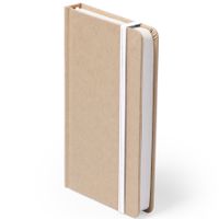 Luxe schriftje/notitieboekje wit met elastiek A5 formaat   -