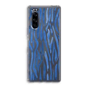 Blauwe nerven: Sony Xperia 5 Transparant Hoesje