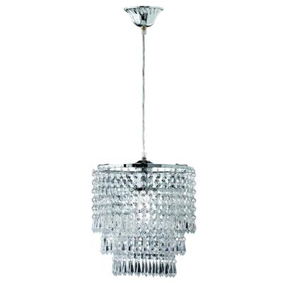 Trio HanglampOrient chroom met kristal - R1147-06