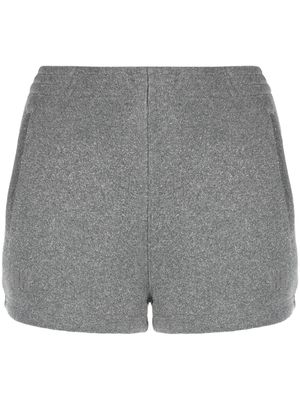 Alexander Wang short en maille métallisée à coupe courte - Gris