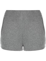 Alexander Wang short en maille métallisée à coupe courte - Gris