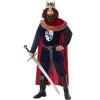 Middeleeuwse koning verkleed kostuum voor heren XL  - - thumbnail
