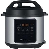 Multicooker/snelkookpan - CONTINENTAL EDISON - CEMCSP10006L - 6 liter - 1000 W - Zwart en roestvrij staal