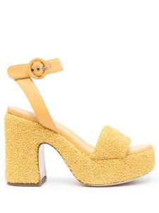AGL sandales Sista Zerby 80 mm en cuir - Jaune