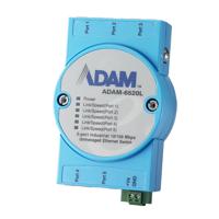 Advantech ADAM-6520L Switch LAN Aantal uitgangen: 5 x 12 V/DC, 24 V/DC, 48 V/DC