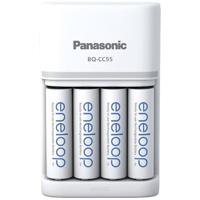 Panasonic Smart & Quick BQ-CC55 +4x eneloop AA Batterijlader NiMH AAA (potlood), AA (penlite) - thumbnail