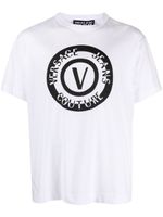 Versace Jeans Couture t-shirt en coton à logo imprimé - Blanc - thumbnail