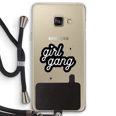 Girl Gang: Samsung Galaxy A3 (2016) Transparant Hoesje met koord