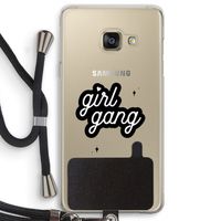 Girl Gang: Samsung Galaxy A3 (2016) Transparant Hoesje met koord