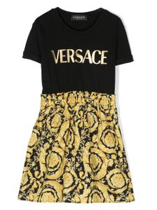 Versace Kids robe à imprimé Barocco Kids - Noir