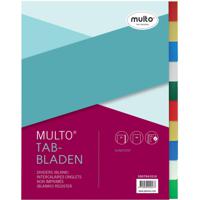 Multo tabbladen voor ft A4, 23-gaatsperforatie, 10-delig, geassorteerde kleuren