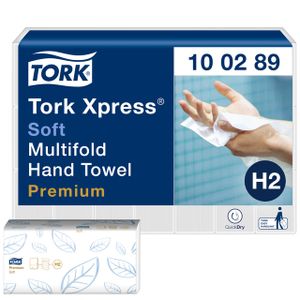 Handdoek Tork Xpress H2 multifold 2-laags wit 100289