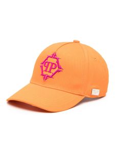 Philipp Plein casquette à logo brodé - Orange