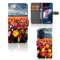 Motorola Edge 30 Pro Hoesje Tulpen Motorola Edge 30 Pro Hoesje Tulpen