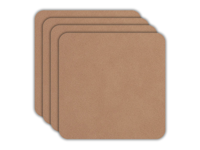 ASA Selection Onderzetters - Soft Leather - Powder - 10 x 10 cm - 4 Stuks - thumbnail