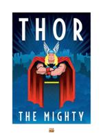 Kunstdruk Marvel Deco Thor 60x80cm