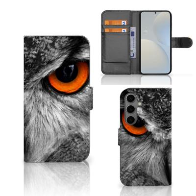 Samsung Galaxy S25 | Telefoonhoesje | Met pasjeshouder | Uil