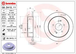 Remschijf BREMBO, Remschijftype: Massief, u.a. für Ssangyong