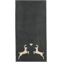 Cawö Cawö Alpenchic Edition Hert 6228 Handdoek 50x100 grijs
