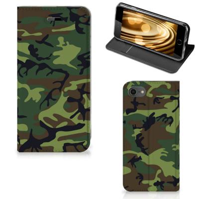 iPhone 7 | 8 | SE (2020) | SE (2022) | Hoesje met Magneet | Army Dark