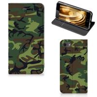 iPhone 7 | 8 | SE (2020) | SE (2022) | Hoesje met Magneet | Army Dark