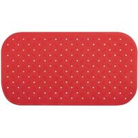 MSV Douche|bad anti-slip mat badkamer - rubber - rood - 36 x 65 cm