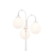 Buitenverlichting Arcturus 3-lichts 64cm matwit exclusief paal 553-252