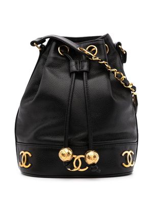 CHANEL Pre-Owned petit sac seau Triple CC - Noir