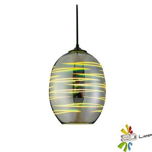 LED Hanglamp 3D - Structure - Ovaal - Chroom Glas - E27