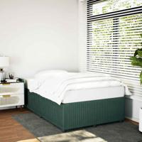 Bedframe zonder matras 120x190 cm fluweel donkergroen