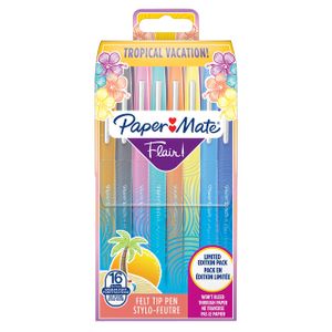 Fineliner Paper Mate Flair Vacation 16 kleuren