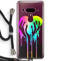 Hold My Heart: HTC U12+ Transparant Hoesje met koord
