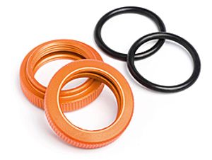 Shock adjuster nut 20mm (orange/2pcs)