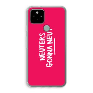 Neuters (roze): Google Pixel 5 Transparant Hoesje
