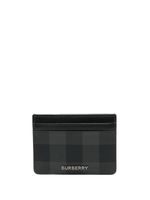 Burberry portefeuille à carreaux - Noir