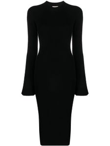 The Garment robe en maille Marmont à dos ouvert - Noir