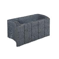 5 stuks! Ovalflor zwart 40x21x20 cm - Gardenlux