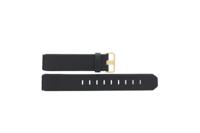 Horlogeband Jacob Jensen 863 / 883 Leder Zwart 19mm