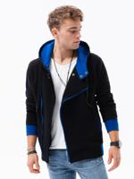 Hoodie met rits voor heren B297 - zwart - sale