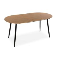 Eettafel Versa DOINYO Zwart Metaal Hout MDF 80 x 75 x 160 cm