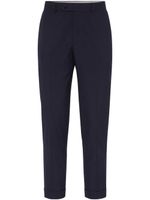 Brunello Cucinelli pantalon en laine à coupe fuselée - Bleu - thumbnail