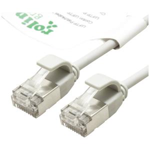 ROLINE GREEN F/UTP DataCenter Patchkabel Cat.6A (Class EA), LSOH, extra dun, grijs, 0,5 m