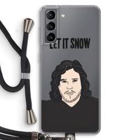 Let It Snow: Samsung Galaxy S21 Transparant Hoesje met koord