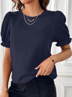 Casual Plain Regular Fit Blouse