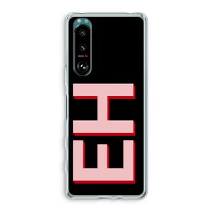 Monogram: Sony Xperia 5 III Transparant Hoesje
