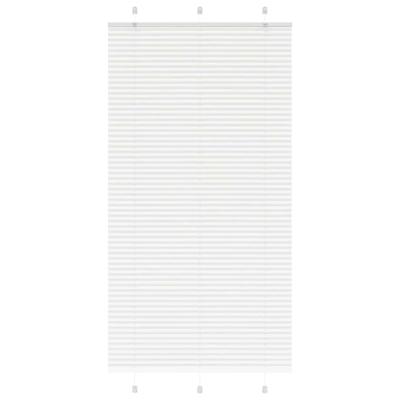 Pliss rolgordijn 105x200 cm stofbreedte 104,4cm polyester wit