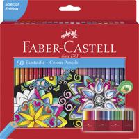 Faber Castell fc-111260 kleurpotlood faber-castell castle zeskantig karton etui 60 stuks